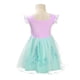 thumbnail image 2 of Disfraz elegante de princesa sirena con margaritas para Halloween, fiesta elegante, falda de tul, atuendo de verano para niñas pequeñas, talla 5T, estilo 20, 2 of 6