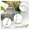 thumbnail image 5 of Outdoor Hammock Chair Stand, Heavy Duty A-Frame Metal Stand with Powder-Coated Finish and 3 Haning Holes for Yard, Porch, Paito, Inside Room, 5 of 7