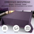 thumbnail image 4 of Elegant Solid Color Eobossed Bedspread Lightweight & Breathable for Bedroom, 4 of 7