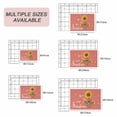 thumbnail image 6 of Coral Red Sunshine Sunflower Outdoor Rug 6x9 Ft, Non Slip Washable Area Rug, Pastoral Bees Farmhouse Floral Patio Rugs Carpet Runner, Large Floor Mat for Indoor/Outdoor Deck Porch Camping, 6 of 8