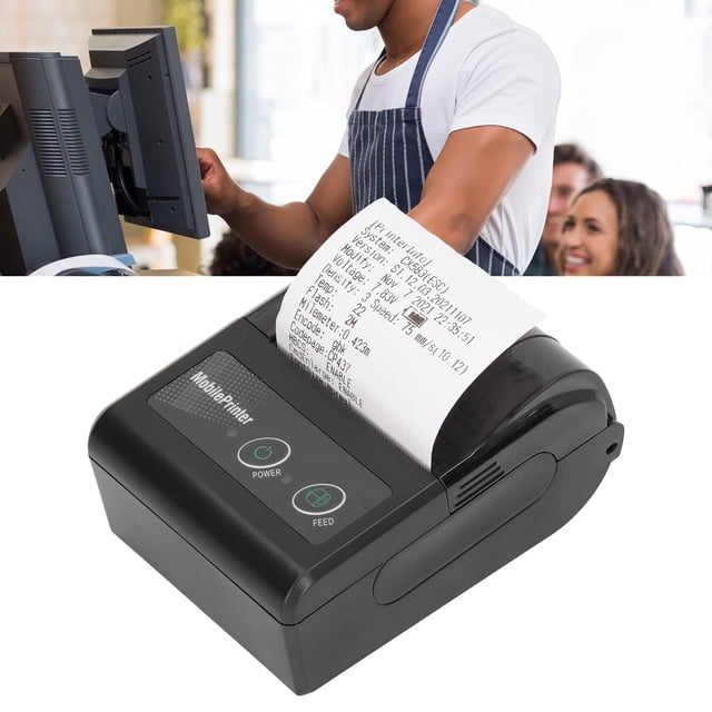 Receipt Printer, Fast Printing Thermal Label Printer for Receipt for Taxi