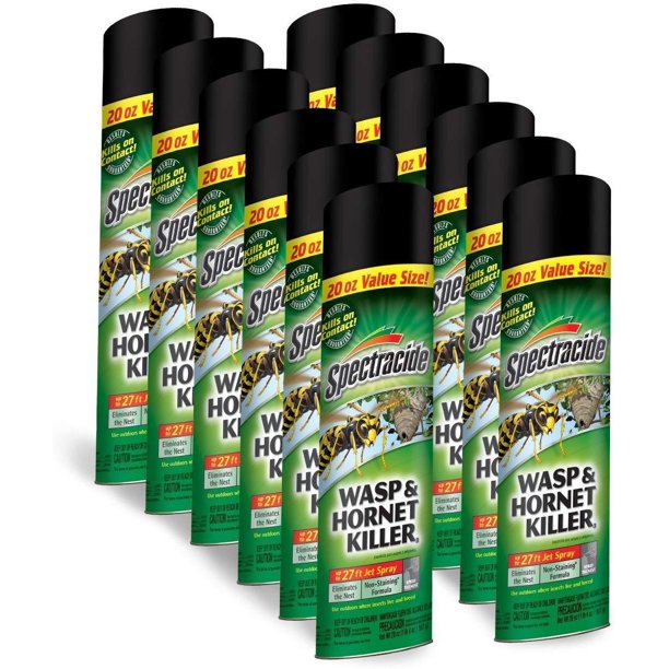 New Case (12) Spectracide Hg95715 20oz Wasp Insect Spray Bug