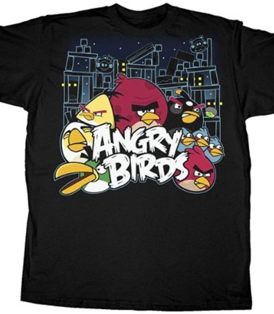 Angry Birds Conflict Adult T Shirt