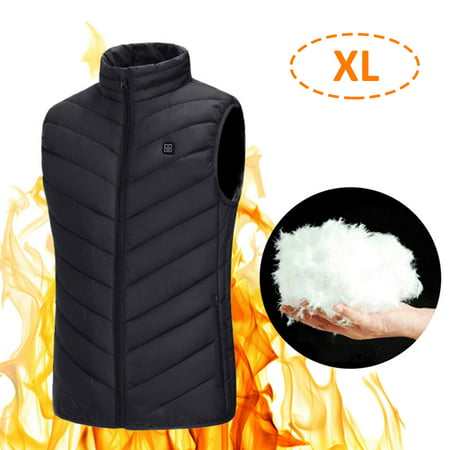 Heating Vest Warmer Thermal Waistcoat USB Powered Operated 3 Levels ...