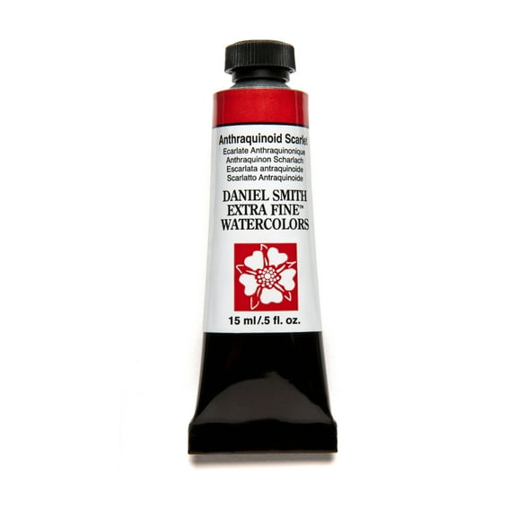 Daniel Smith Extra Fine Watercolor, 15 ml, Anthraquinoid Scarlet