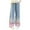 Pink, variant on Zshosam Girls Skinny Jeans Kids Girls Elastic Waist Jeans Washed Denim Wide Leg Ripped Denim Jean Size 5T 6T,(Pink 5-6 Years)