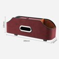 thumbnail image 7 of Auto seat Back Organizer Tissue Holder Phone Holder Storage with Hooks Hanger Travel Accessories PU Leather Multifunctional 2 Cup Holder Red, 7 of 7