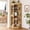 Natural, variant on NVCODSA 70'' Tall Corner Cabinet with Glass Doors, Modern Display Cabinet for Kitchen, Living Room, White