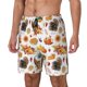 thumbnail image 1 of Balery Thanksgiving Turkeys 1 Bañador para hombre, shorts de playa de secado rápido con entrepierna y forro de compresión-X-Large, 1 of 6
