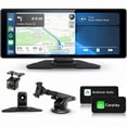 thumbnail image 4 of 7" Wireless CarPlay & Android Auto Portable Touchscreen, Mirror Link, EQ, Remote, FM/TF/USB, Optional Backup Camera & 10.26" Display, 4 of 13