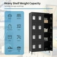thumbnail image 5 of 12 Doors Locker Storage Cabinet, Metal Locker for Employees, 72" Tall Lockers for Office School Gym Home, Require Assembly (Black), 5 of 13