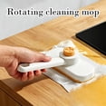 thumbnail image 6 of No-Touch Snap Grip Mini Mop - Mini Cleaning Mop Kit, One Press Disposable Wipe Holder, Compact Multi-Surface Cleaning Tool for Countertop, Bathroom, Glass & Table, 360 Degree Rotatable,Grey, 6 of 9