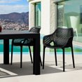 thumbnail image 2 of Compamia Air XL Outdoor Dining Arm Chair Black, Set of 2, 2 of 10