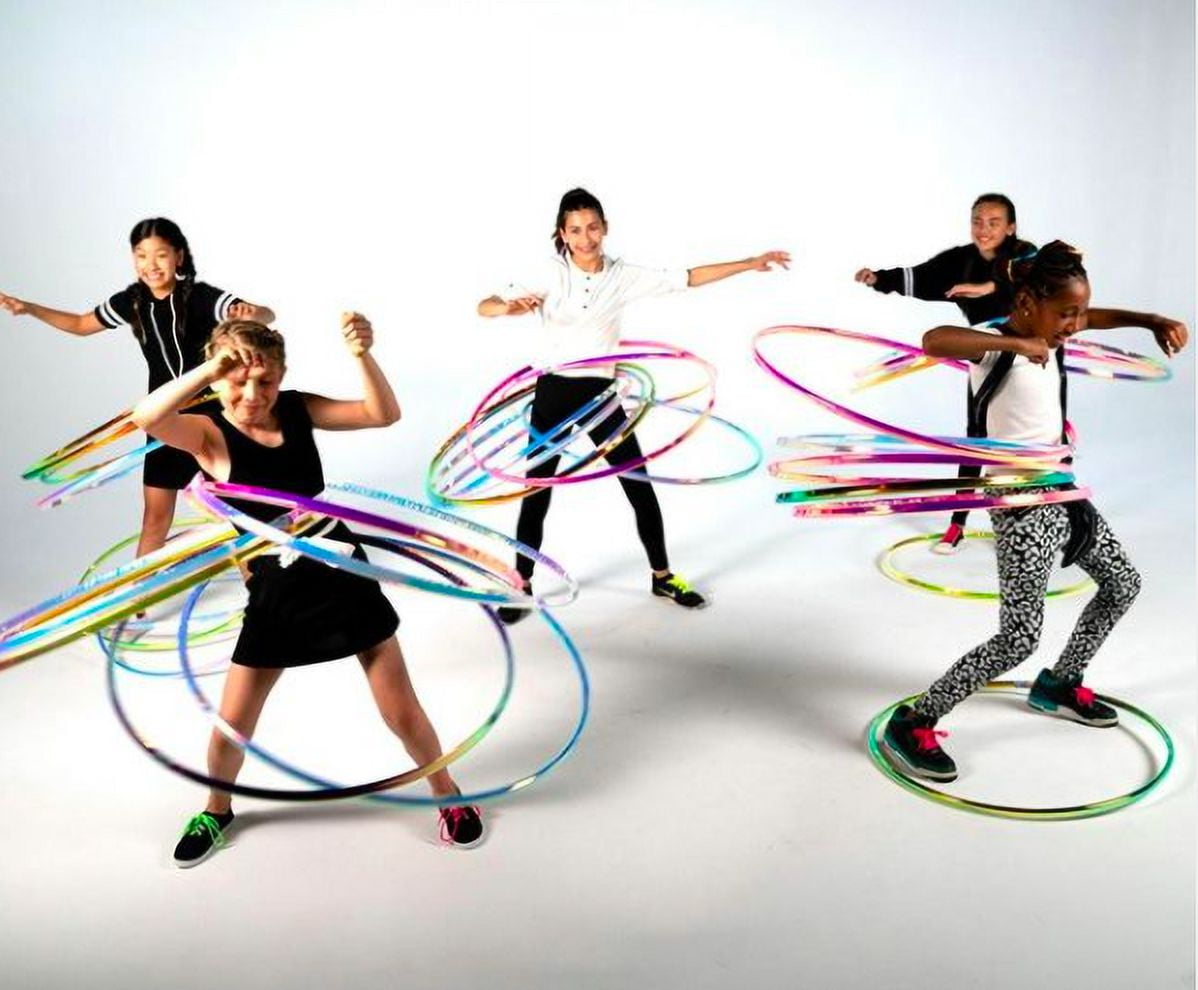 Kess Iridescent Ice Hula Hoop – Shimmering Fun for Kids & Adults, 1 Pack