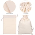 thumbnail image 4 of 10pcs Cotton Cloth Bags Drawstring Reusable Muslin Bag Portable Storage Bags, 4 of 6