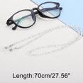 thumbnail image 4 of Unique Bargains 1 Pc Eyeglass Chain Glasses Chain Beaded Pattern 70cm L White, 4 of 5