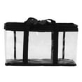 thumbnail image 2 of PVC Tool Storage Bag Portable Simple Transparent Zippered Dustproof Large Capacity Tool Organizer Bag Carry Case For Small Tools Maintenance, 2 of 8