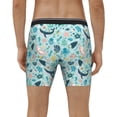thumbnail image 4 of Picia Sea Life Pattern Men's Athletic Long Leg Briefs , Performance Stretch Underwear，Moisture-Wicking, 4 of 7