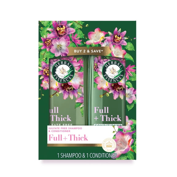 Herbal Essences Full   Thick Passionflower Shampoo and Conditioner Dual Pack, 13.5 fl oz Each