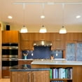 thumbnail image 5 of FSLiving 3-Pack Adjustable Wire Length Frosted White Glass H-Type Track Hanging Light 3.9 Ft Clear Cord E26 Base Pendant Light Fixture,Modern Nordic Loft Aisle Bar Lamp Bulb and Track Not Included, 5 of 7
