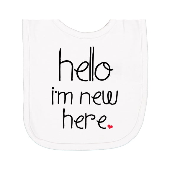 Inktastic Hello, I'm New Here. Newborn Bib
