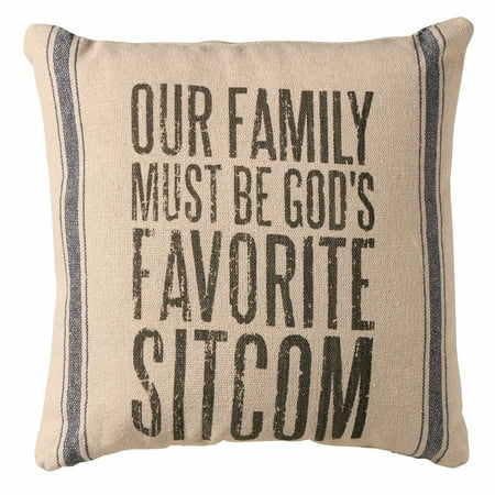 UPC 883504216579 product image for Our Family Must Be God's Favorite Sitcom Throw Pillow | upcitemdb.com