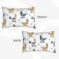 thumbnail image 4 of Fotbe Farm Roosters Pillow Cases - Envelope Closure - Luxury, Extra Soft, Cooling Pillow Covers - Wrinkle, Fade, Stain Resistant-14"x20", 4 of 9