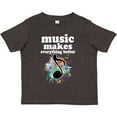 thumbnail image 3 of Inktastic Music Makes Everything Better Girls Toddler T-Shirt, 3 of 5
