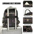thumbnail image 3 of FORMRS Mini Backpack Purse for Women Travel Daypack Casual Shoulder Bag, Dark Gothic Floral, 3 of 7