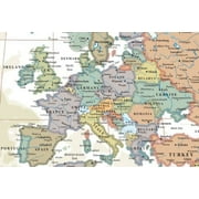 48x70 World Executive Wall Map Laminated