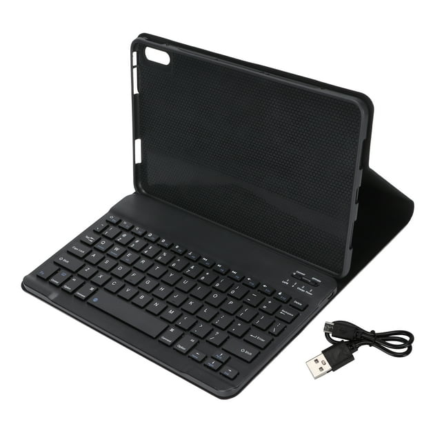 Teclado inalámbrico NikouMX para Huawei MatePad de 10,4 pulgadas con funda protectora de cuero negra