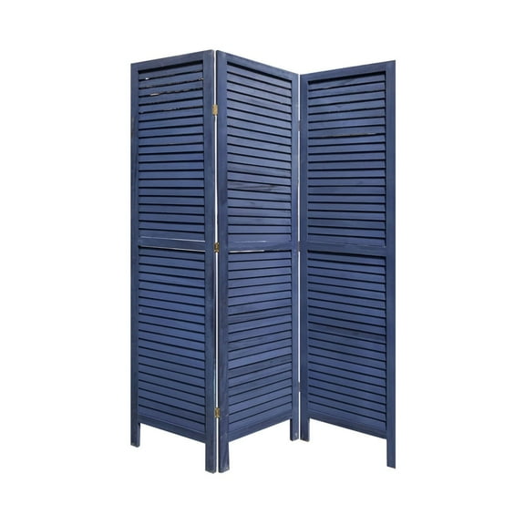 Modern Foldable Indoor 3 Panel Shutter Screen Room Divider