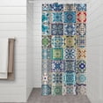 thumbnail image 2 of Multicolor Ethnic Geometric Patchwork Pattern Shower Curtain 36"x72" ,Bathroom Decorative Shower Curtains Set with 12 Hooks,Modern Waterproof Washable Shower Curtain, 2 of 6