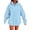 BU1, variant on Bibifish Womens Hoodies Solid Color Drop Shoulder Long Sleeve Hooded Tops Oversized Fit Comfy Casual Pullover Tops With Pocket