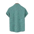 thumbnail image 3 of APEXFWDT Men's Big an Tall Casual Button Down Shirts Faith Jesus Cross Short Sleeve Hawaiian Shirt Casual Bowling Shirts, 3 of 4