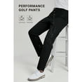 thumbnail image 3 of Mens Golf Pants Stretch Work Dress Pants 30"/32" Quick Dry Lightweight Comfy Flex Trousers 34Wx30L, 3 of 10