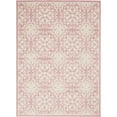 thumbnail image 3 of Nourison Jubilant Geometric Floral Ivory/Pink 5'3" x 7'3" Area Rug, (5' x 7'), 3 of 9