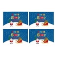 thumbnail image 2 of MKHERT Santa Stop Here Funny Christmas Art Placemats Table Mats for Dining Room Kitchen Table Decoration 12x18 inch,Set of 4, 2 of 4