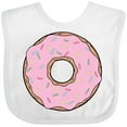 thumbnail image 3 of Inktastic Pink Donut with Sprinkles Boys or Girls Baby Bib, 3 of 4