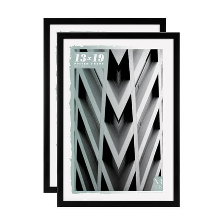 MCS Foundation 16x24 Poster Frame Traditional Brass, Vertical & Horizontal Wall Hanging Large Picture Frame for Photos, Posters & Art Prints (1-Pack)