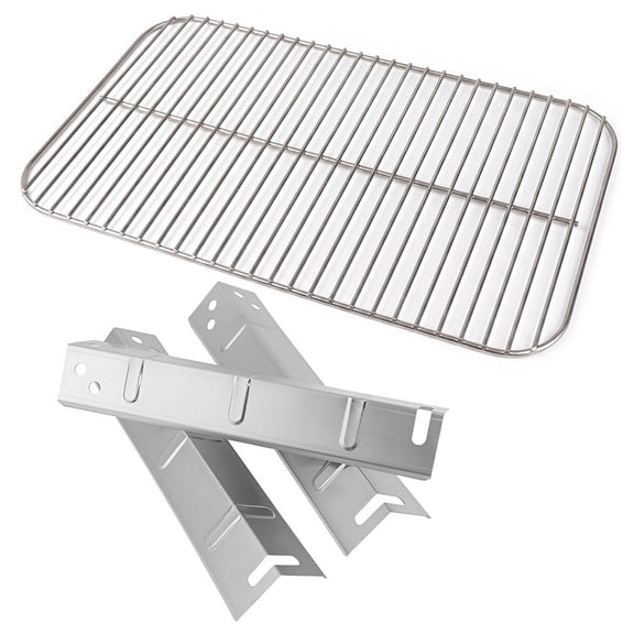 Set of Stainless Steel Replacement Cooking Grid & 3 Heat Plates for Expert BBQ Grill 3-Burner Gas Grills (2024 & Newer)