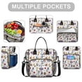 thumbnail image 2 of White Baseball Fun Club Pattern Womens Lunch Box for Work,Insulated Large Lunch Bag for Tween and Teen,Loncheras Para Mujer,Leakproof Adult Lunch Bag for Work,Beach,Travel,Picnic,Camping, 2 of 7