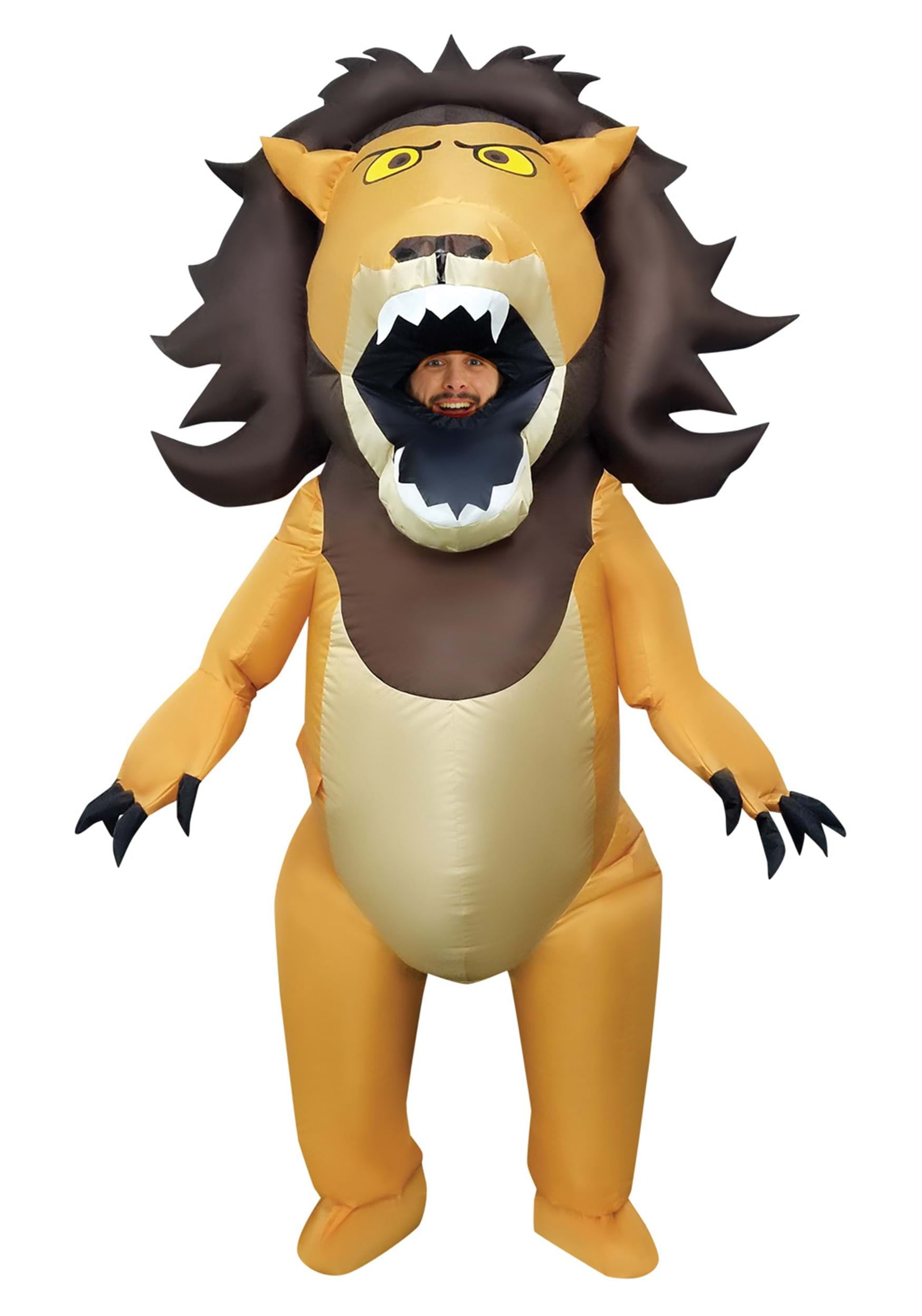 Adult Big Mouth Lion Inflatable Costume - Walmart.com