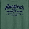 thumbnail image 3 of Instant Message - America's Favorite Pastime - Women's Lightweight French Terry Long Sleeve Shirt, 3 of 6