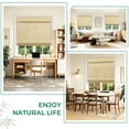 thumbnail image 5 of Allesin zen No Drill Cordless Bamboo Roman Shade, 20"W x 64"H, Beige, 5 of 9