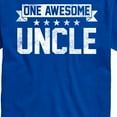 thumbnail image 3 of Instant Message - One Awesome Uncle - Men's Short Sleeve Graphic T-Shirt, 3 of 6
