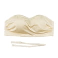 thumbnail image 3 of PEASKJP Tube Bras for Women Strapless Strapless Padded Bra Bandeau Bra Beige M, 3 of 5
