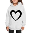 thumbnail image 1 of Sudaderas con capucha para niños y niñas, sudaderas casuales de manga larga, lindas sudaderas de gran tamaño con bolsillo de polar, chaquetas para niñas, 1 of 4