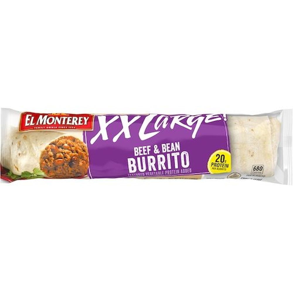 El Monterey Ruiz Foods Xx Large Beef & Bean Burrito 9.5oz (PACK OF 12)
