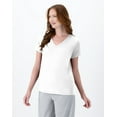 thumbnail image 2 of Hanes Sport Cool DRI Women's Performance V-Neck T-Shirt White S, 2 of 6